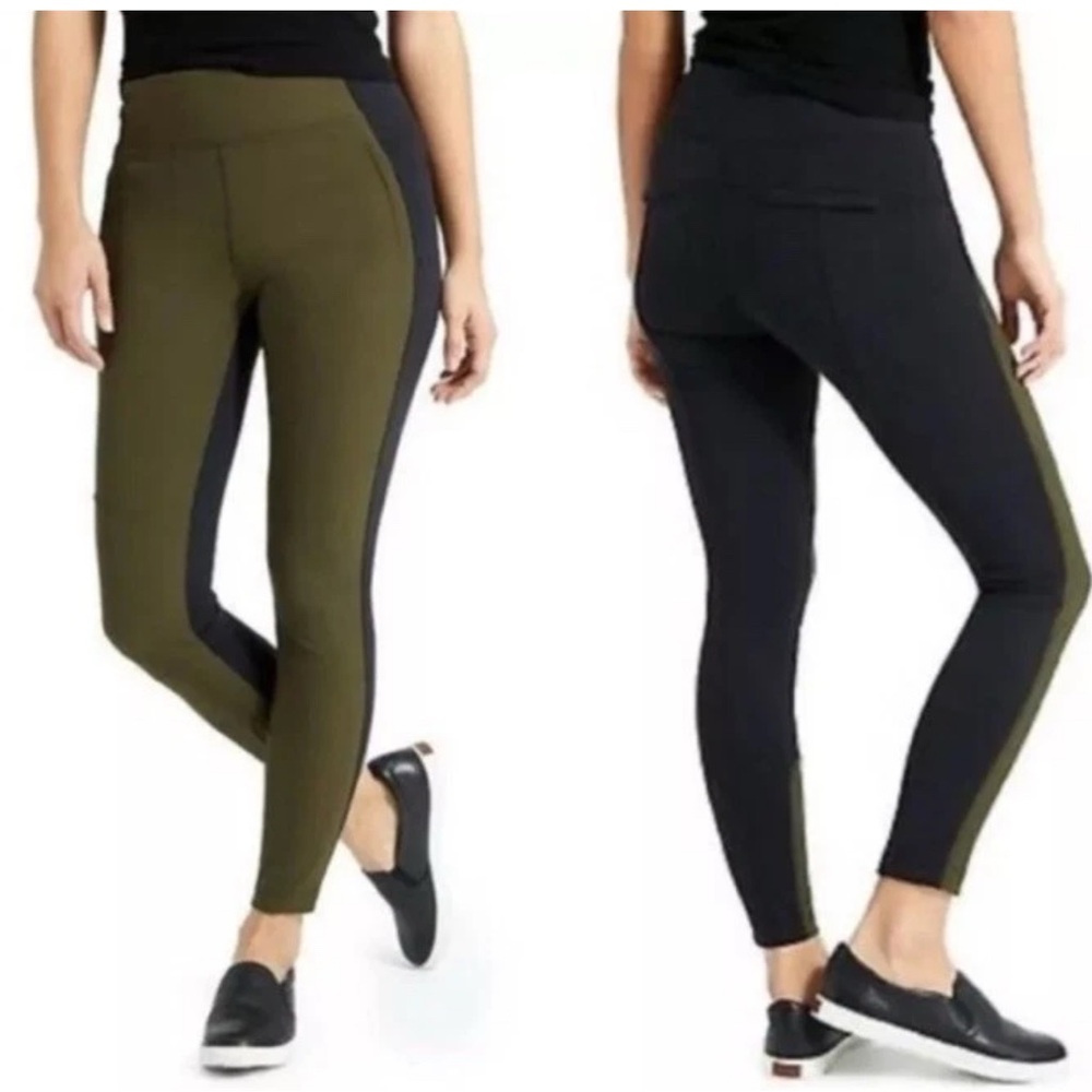 Athleta Highline Hybrid Ankle Tight Leggings Sz 10 Tall